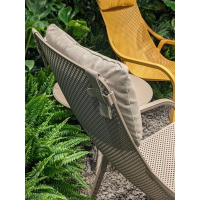 cuscino poggiatesta Net Lounge grigio Sunbrella.136