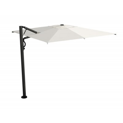ombrellone Astro Carbon con tessuto bianco T7 con supporto interrato BTAS