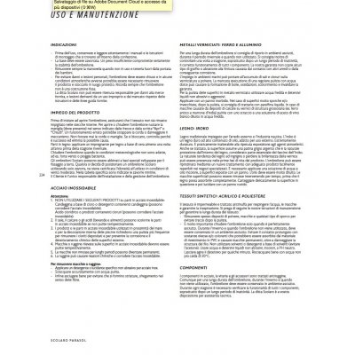 uso e manutenzione prodotti Scolaro