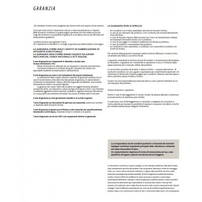 garanzia dei prodotti Scolaro Parasol