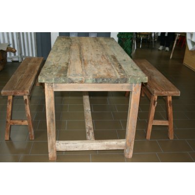 tavolo Old Wood e panche Telgede