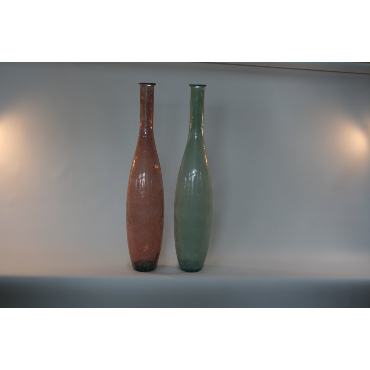 bottiglie modello Seta VT colore verde mare e rosa cipria