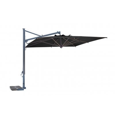 ombrellone retrattile Galileo Dark con tessuto Nero S1 senza pendente
