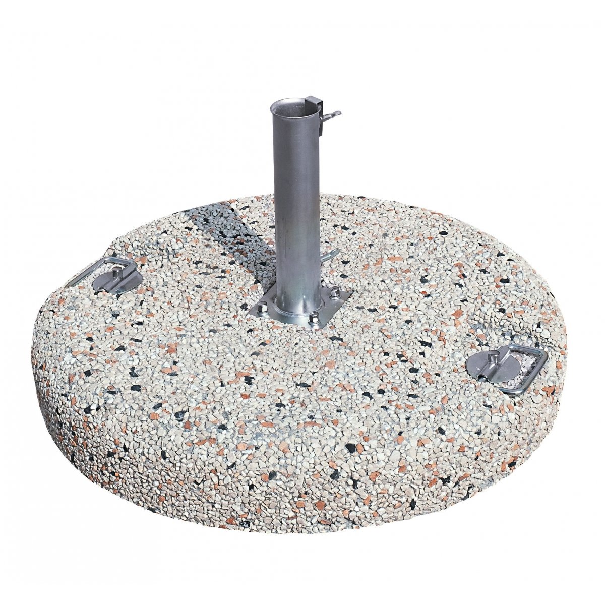 base in cemento e graniglia con tubo codice BC35MA4 - BC55MA4 - BC80MA4