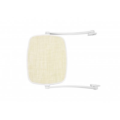 Parasole bianco con tessuto beige - combinazione n. 3 (S)
