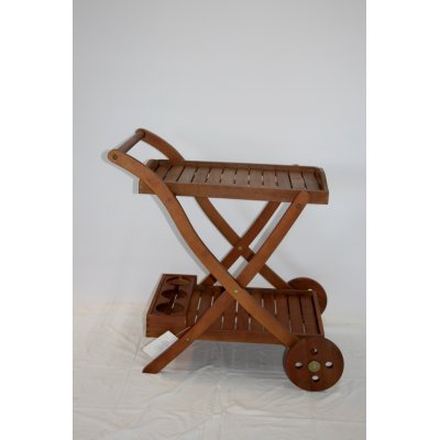 carrello in legno di balau modello Napoli