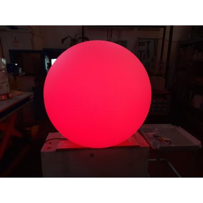 sfera luminosa diametro cm 80 con alimentazione a cavo e lampadina RGBW